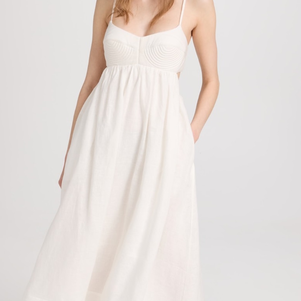 Zimmerman Rosa Bralette Midi Dress In Great Condition